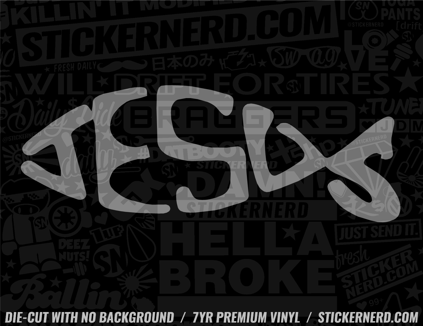 Jesus Fish Sticker - Decal - STICKERNERD.COM