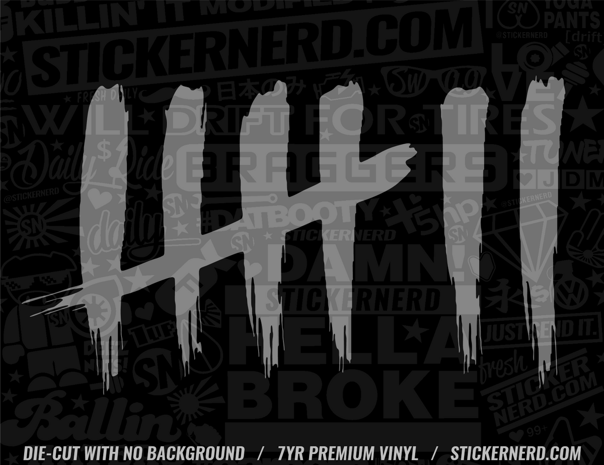 Kill Count Sticker FUNNY VINYL CAR WINDOW STICKERS AND DECALS