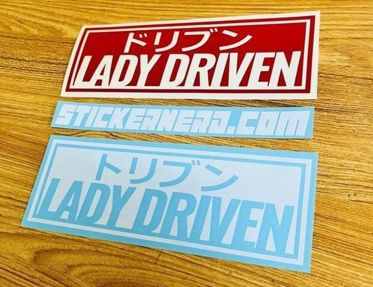 Lady Driven Sticker - Decal - STICKERNERD.COM