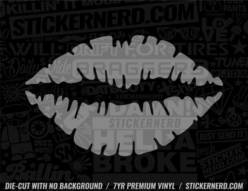 Lips Sticker - Window Decal - STICKERNERD.COM