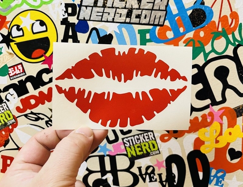 Lips Sticker - Window Decal - STICKERNERD.COM