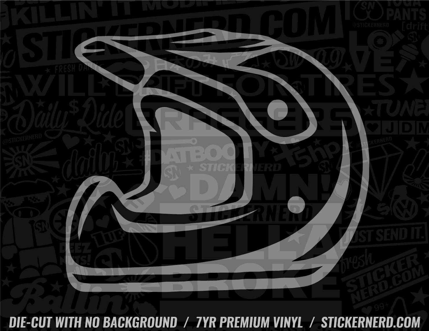 bike helmet labels Motorcycle Helmet Sticker - Vinyl Sport Bike Decal