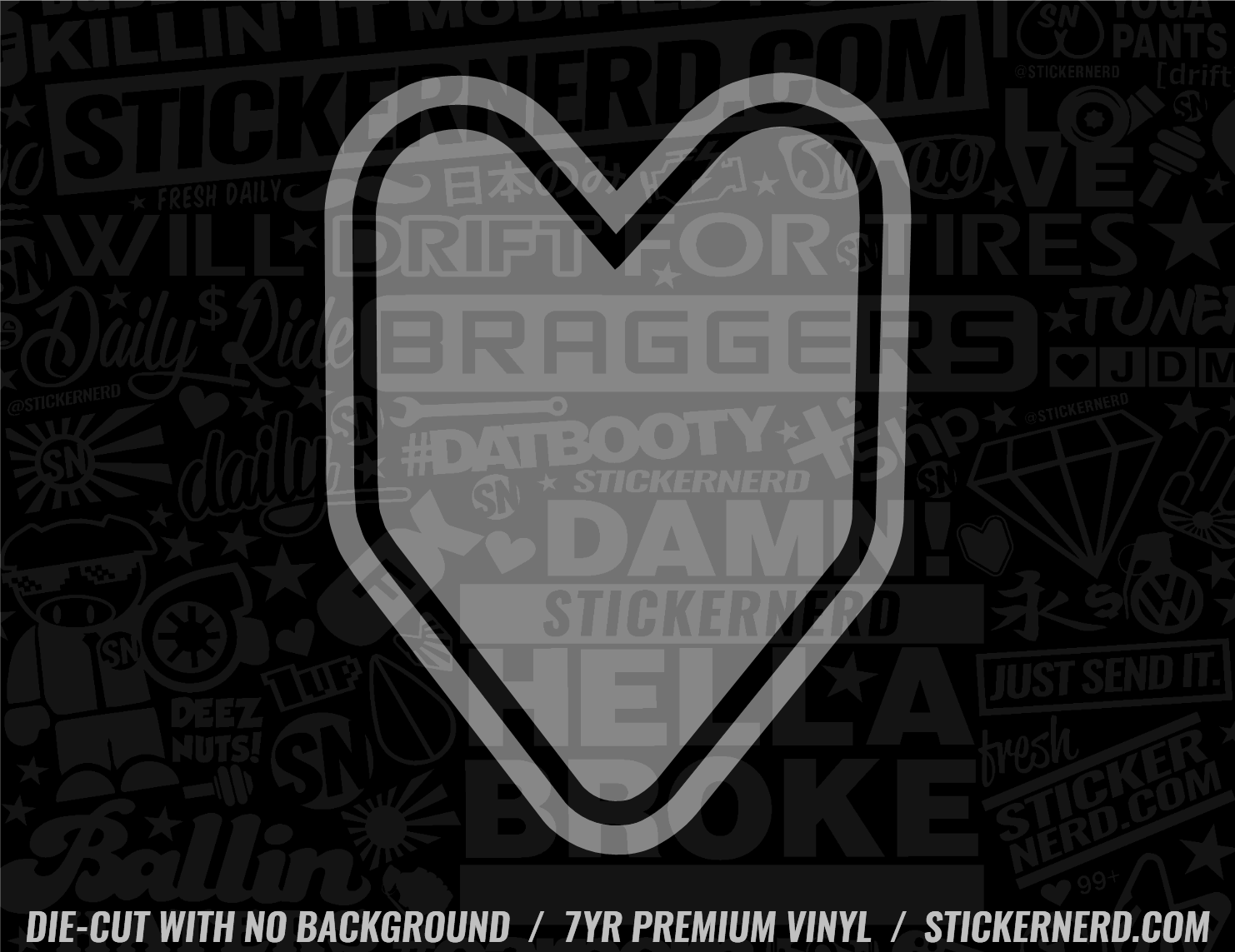 New Driver JDM Sticker - Window Decal - STICKERNERD.COM