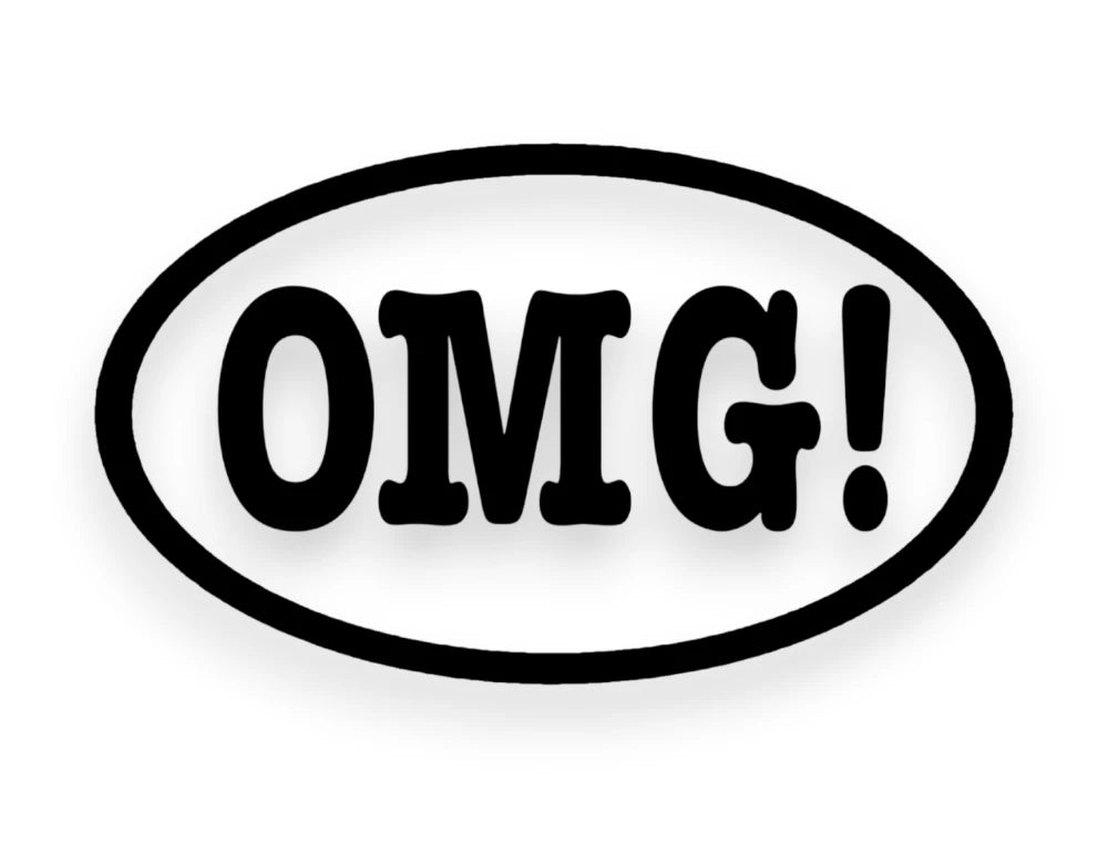 OMG Sticker - Window Decal - STICKERNERD.COM
