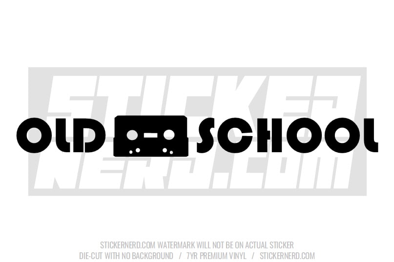 Old School Windshield Sticker