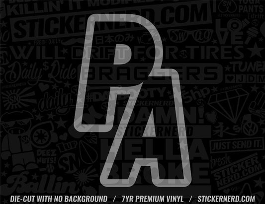 PA State Initials Sticker - STICKERNERD.COM