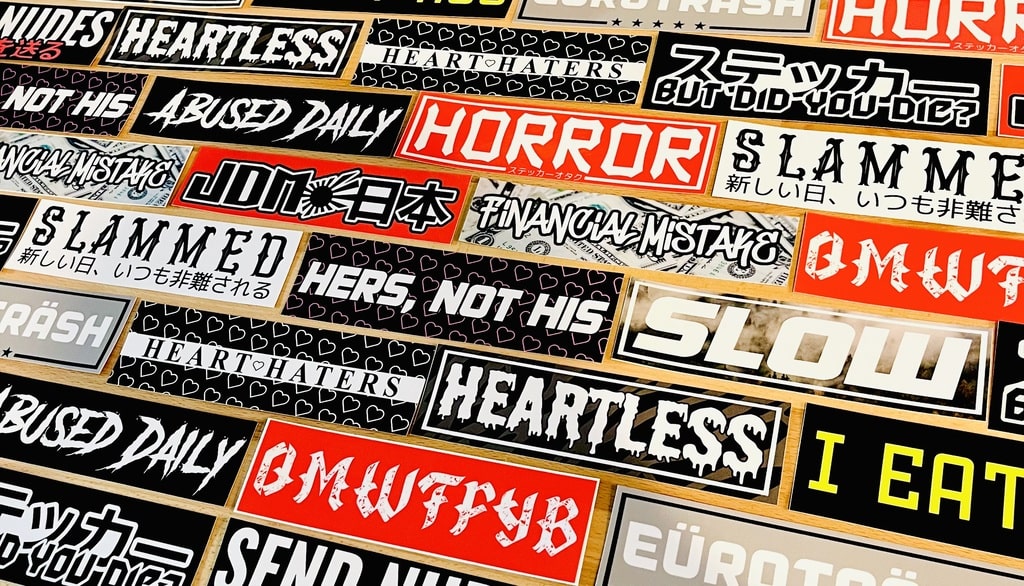 SLAP STICKERS - CAR DECALS