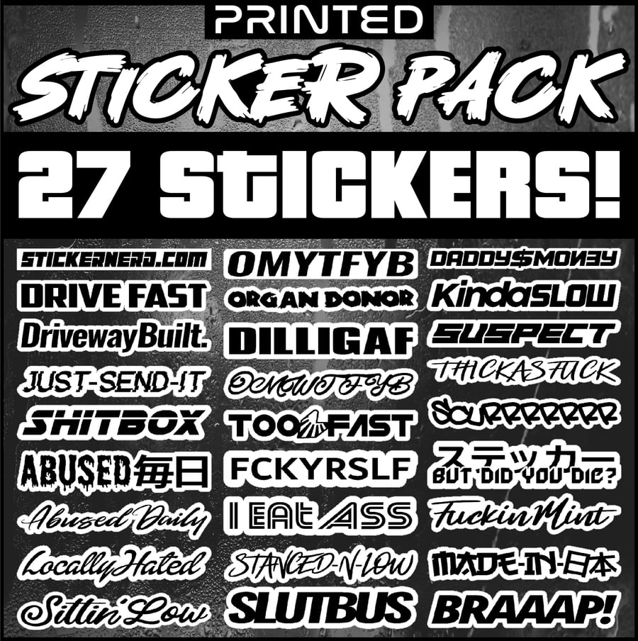 Sticker Pack - StickerNerd.com