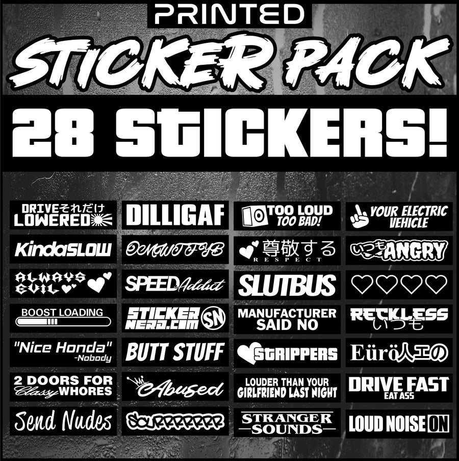 Printed Sticker Pack - STICKERNERD.COM