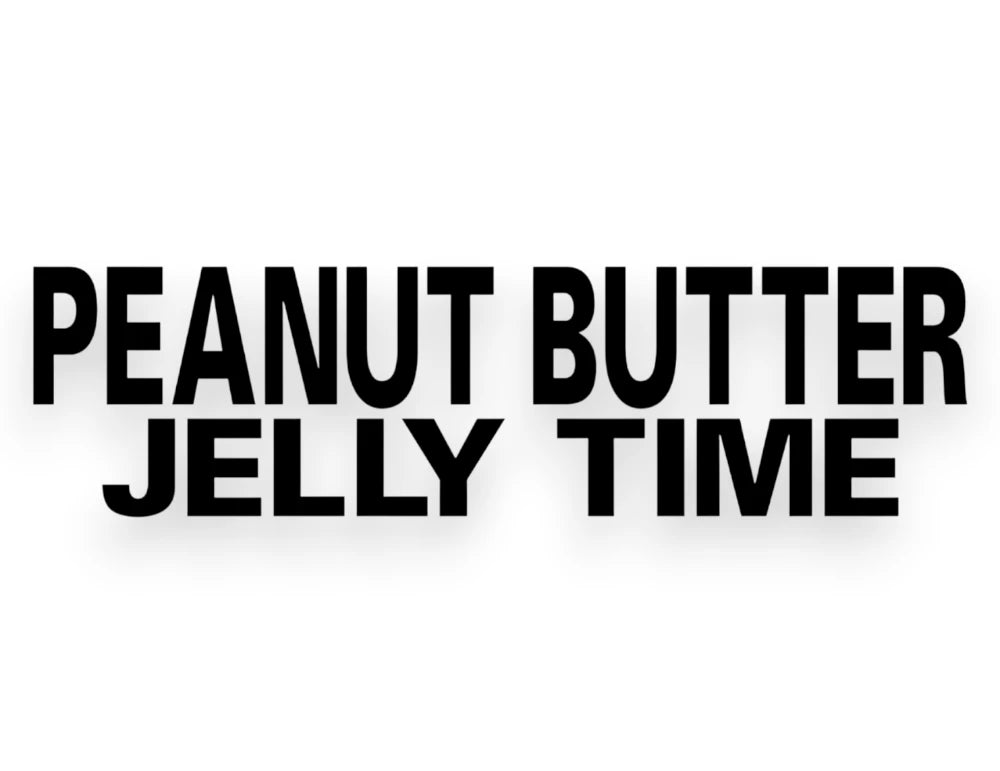 Peanut Butter Jelly Time Sticker - Window Decal - STICKERNERD.COM