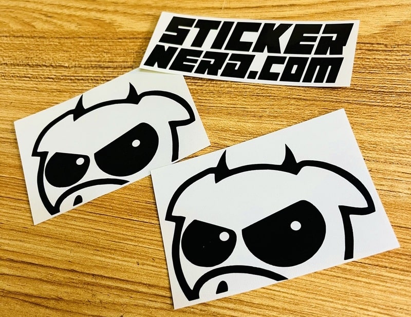 Peeking Rally Pig Sticker