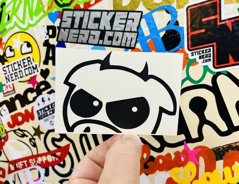 Peeking Rally Pig Decal