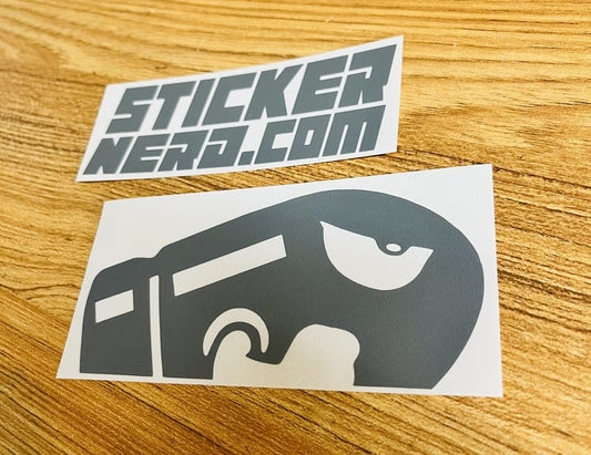 Peeking Video Game Bomb Window Decal