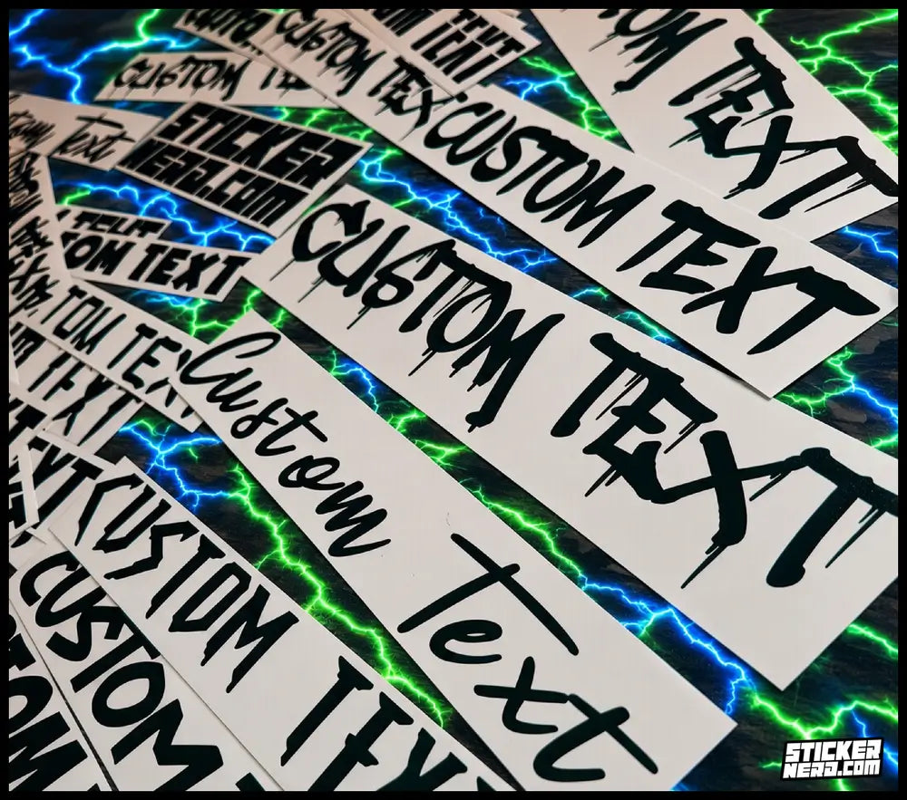 Custom Permanent Stickers - Vinyl Transfer Decals