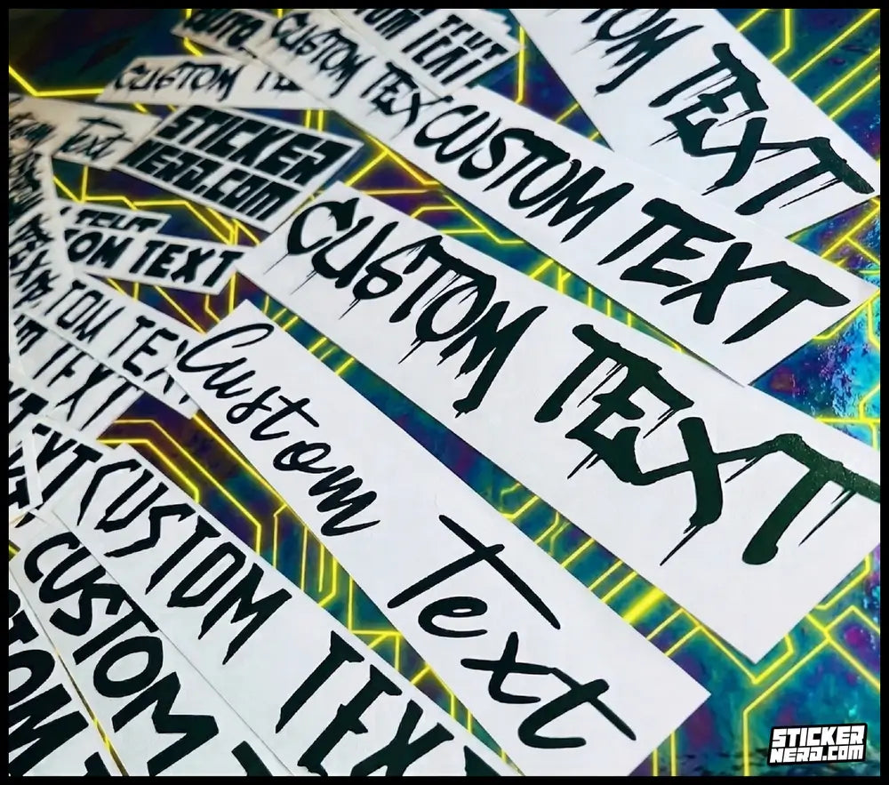 Personalized Car Graphics - Vinyl Stickers - Transfer Decals