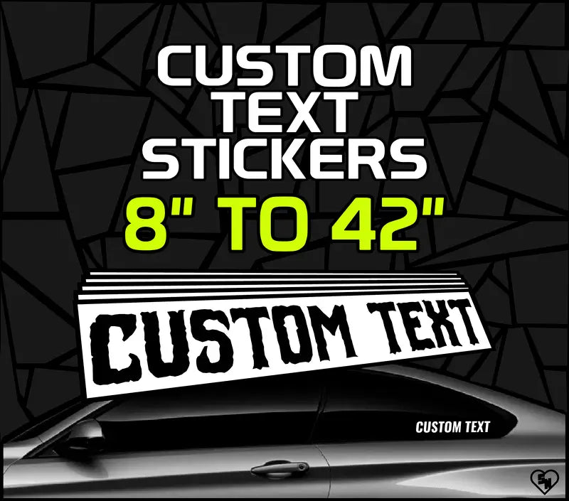 Personalized Text Sticker Die Cut Oracal Vinyl Custom Text Die-Cut Vinyl Decal - Personalized With Your Words In ChunkFive Font, Oracal Material, Car Or Wall Sticker Oracal Vinyl Die Cut - Foto 3