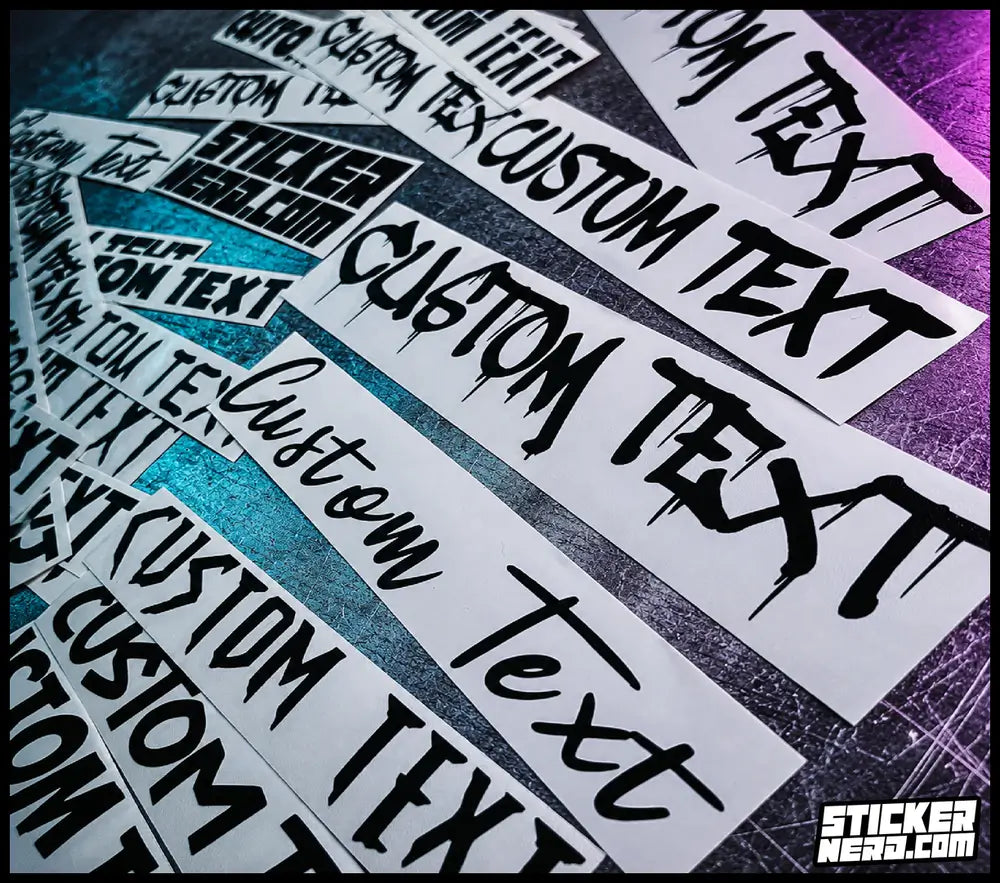 Personalized Die Cut Decals - Design Custom Stickers Online