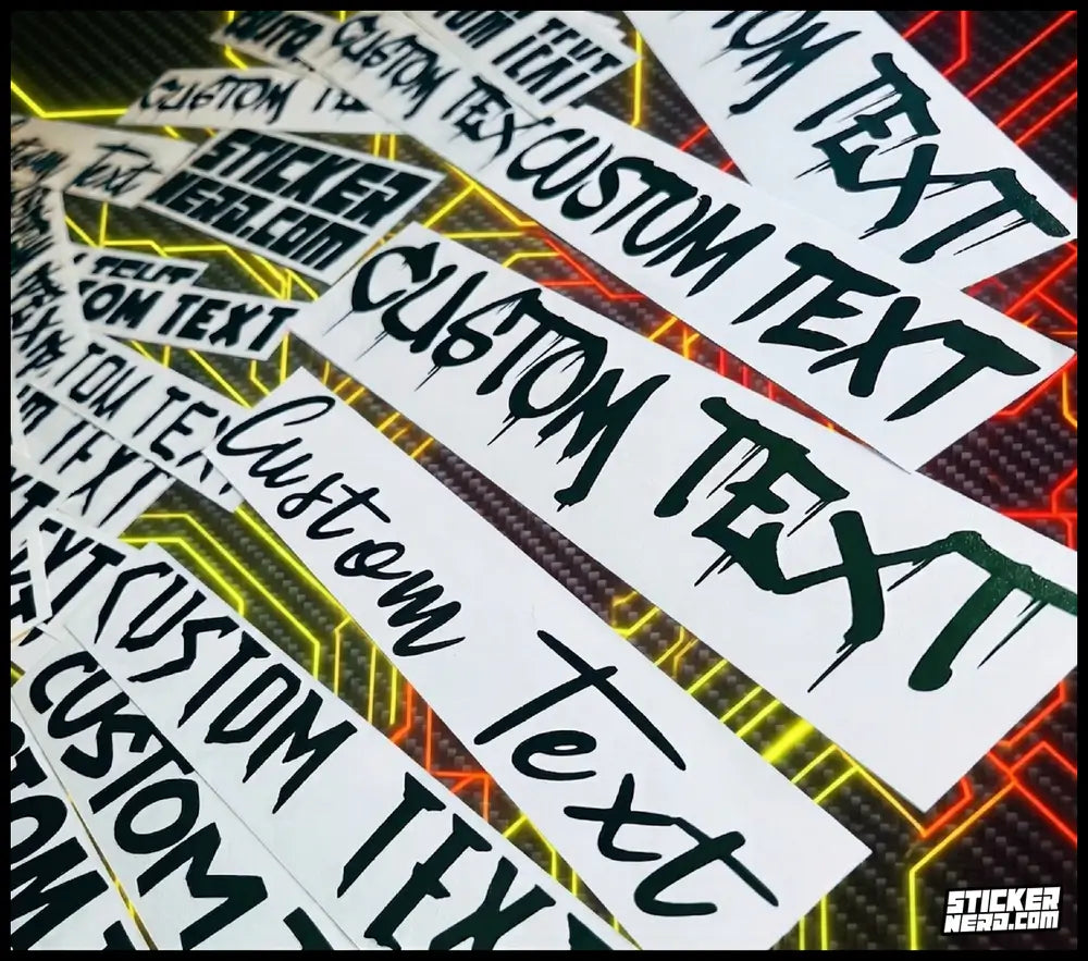 Personalized Window Decals - Custom Car Stickers