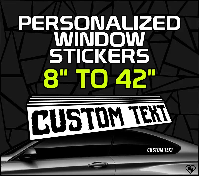 Personalized Window Stickers - Custom Car Decals