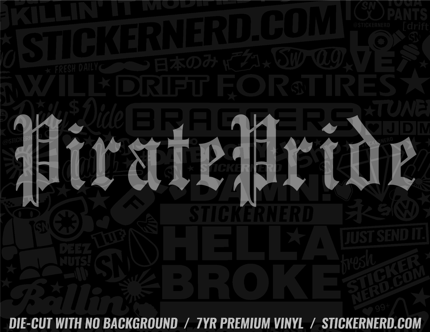 Pirate Pride Sticker - Decal - STICKERNERD.COM