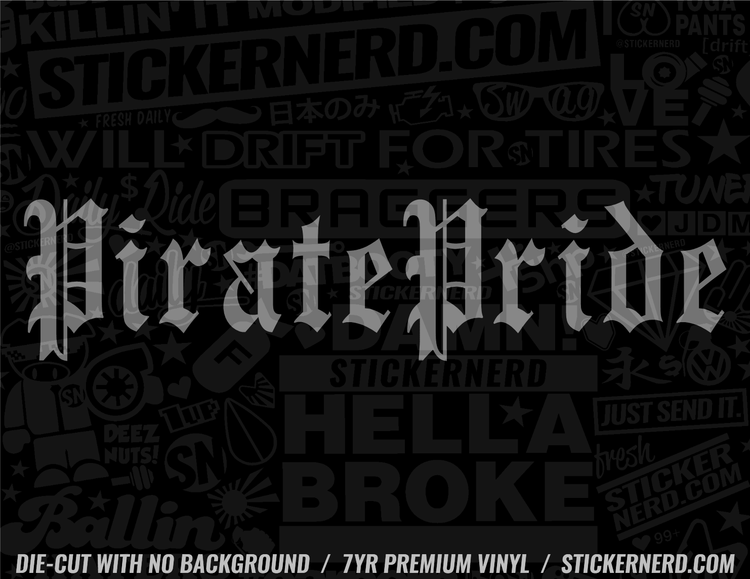 Pirate Pride Sticker - Decal - STICKERNERD.COM
