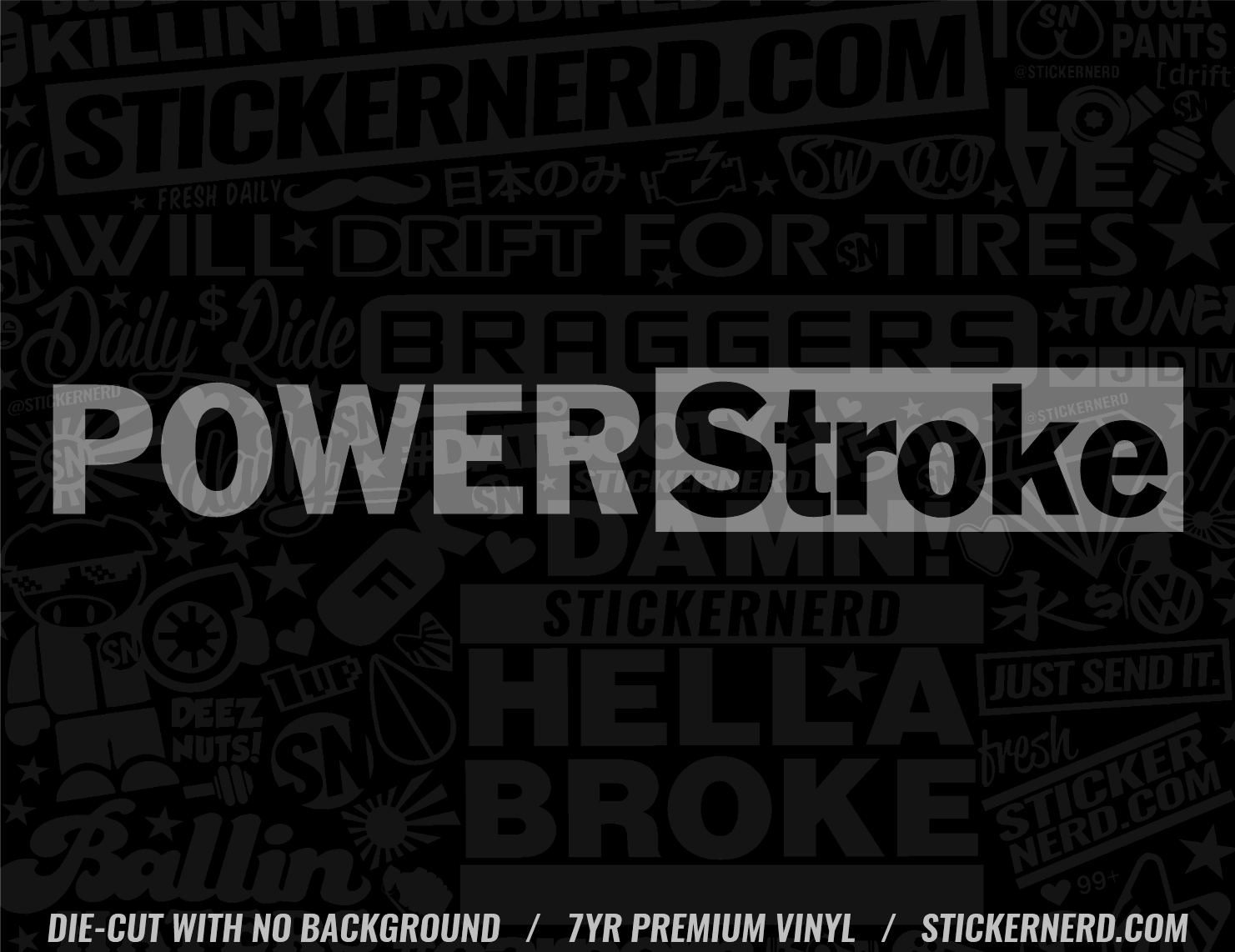 Power Stroke Sticker - STICKERNERD.COM