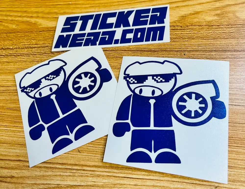 Rally Pig Turbo Decal - Car Stickers
