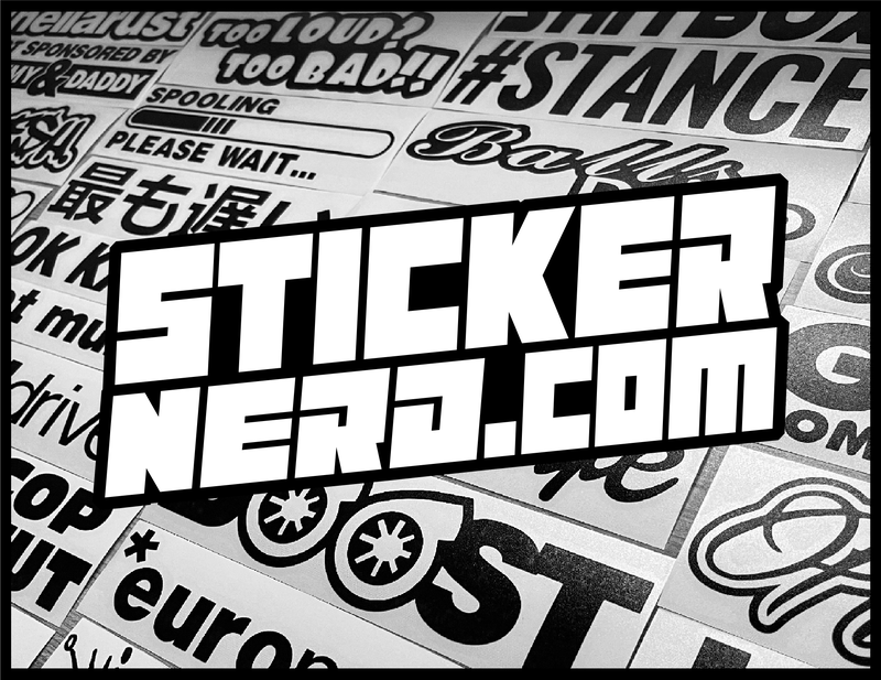 STICKERNERD - CUSTOM STICKERS - CAR DECALS