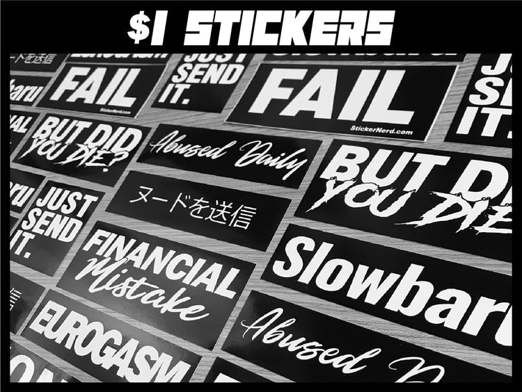 Cheap Stickers - Design Online - $1 Decals - Decal Sale - StickerNerd.com