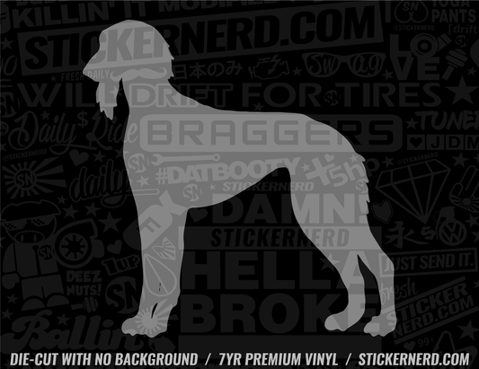 Saluki Dog Sticker - Window Decal - STICKERNERD.COM