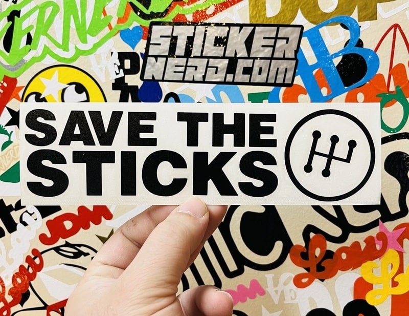 Save The Sticks Sticker - Decal - STICKERNERD.COM