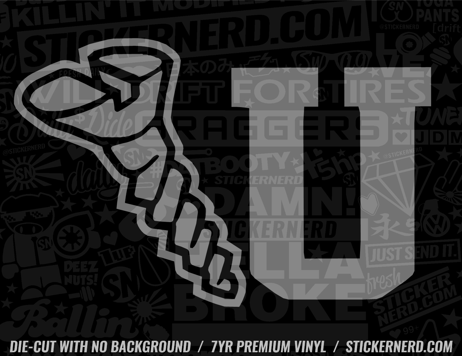 Screw You Sticker - Window Decal - STICKERNERD.COM