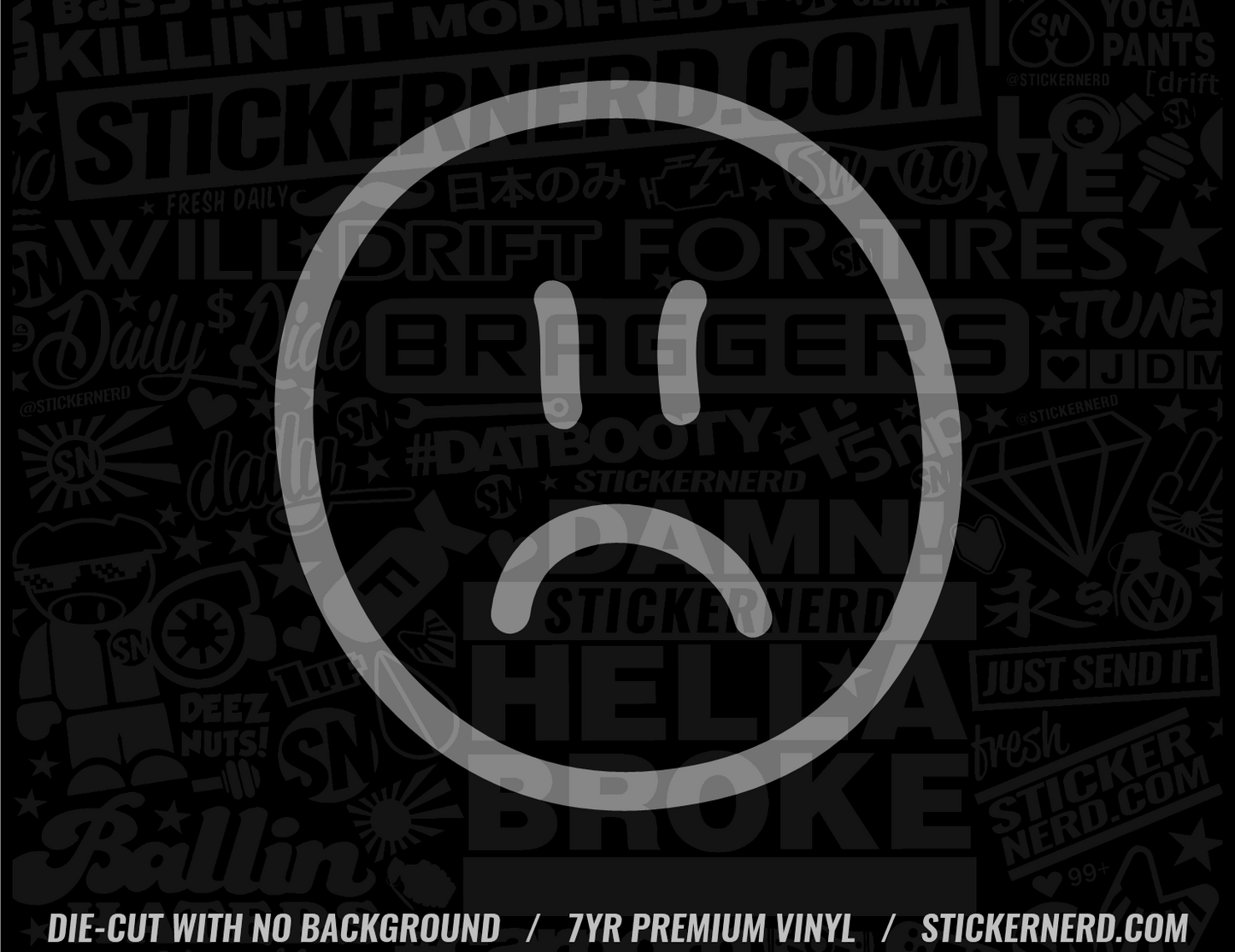 Smiley Dingbat Sticker - Decal - STICKERNERD.COM