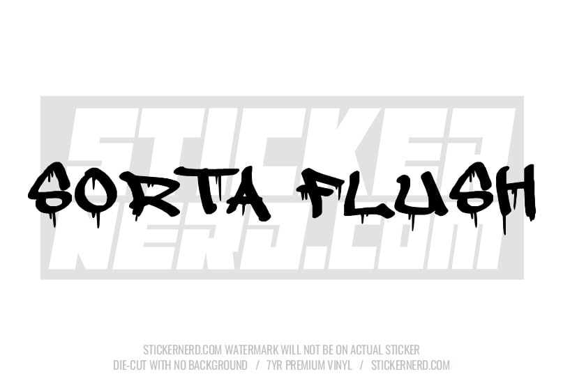 Sorta Flush Windshield Sticker