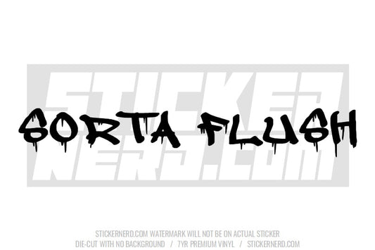 Sorta Flush Windshield Sticker