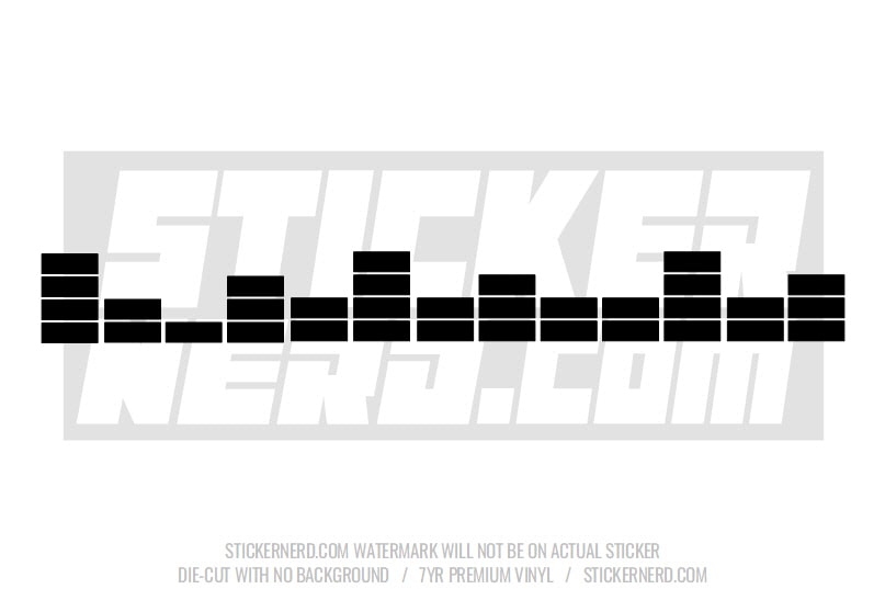 Sound Bar Windshield Sticker