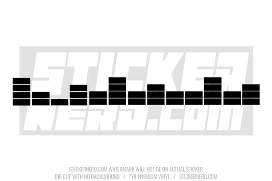 Sound Bar Windshield Sticker