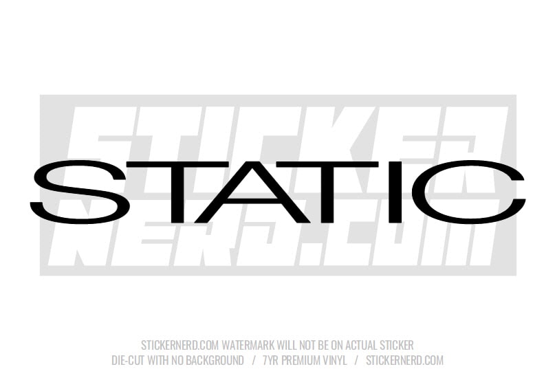 Static Windshield Sticker