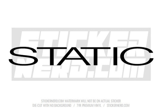 Static Windshield Sticker