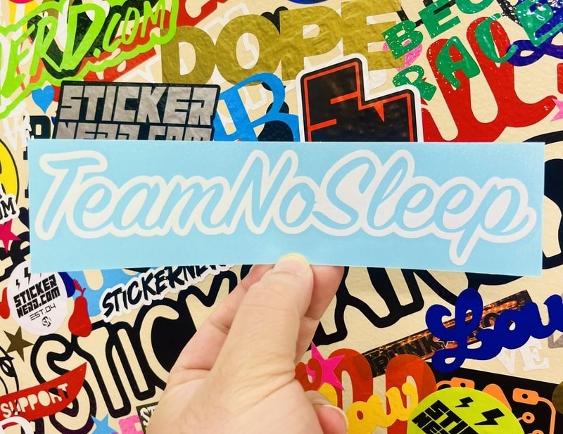 Team No Sleep Sticker