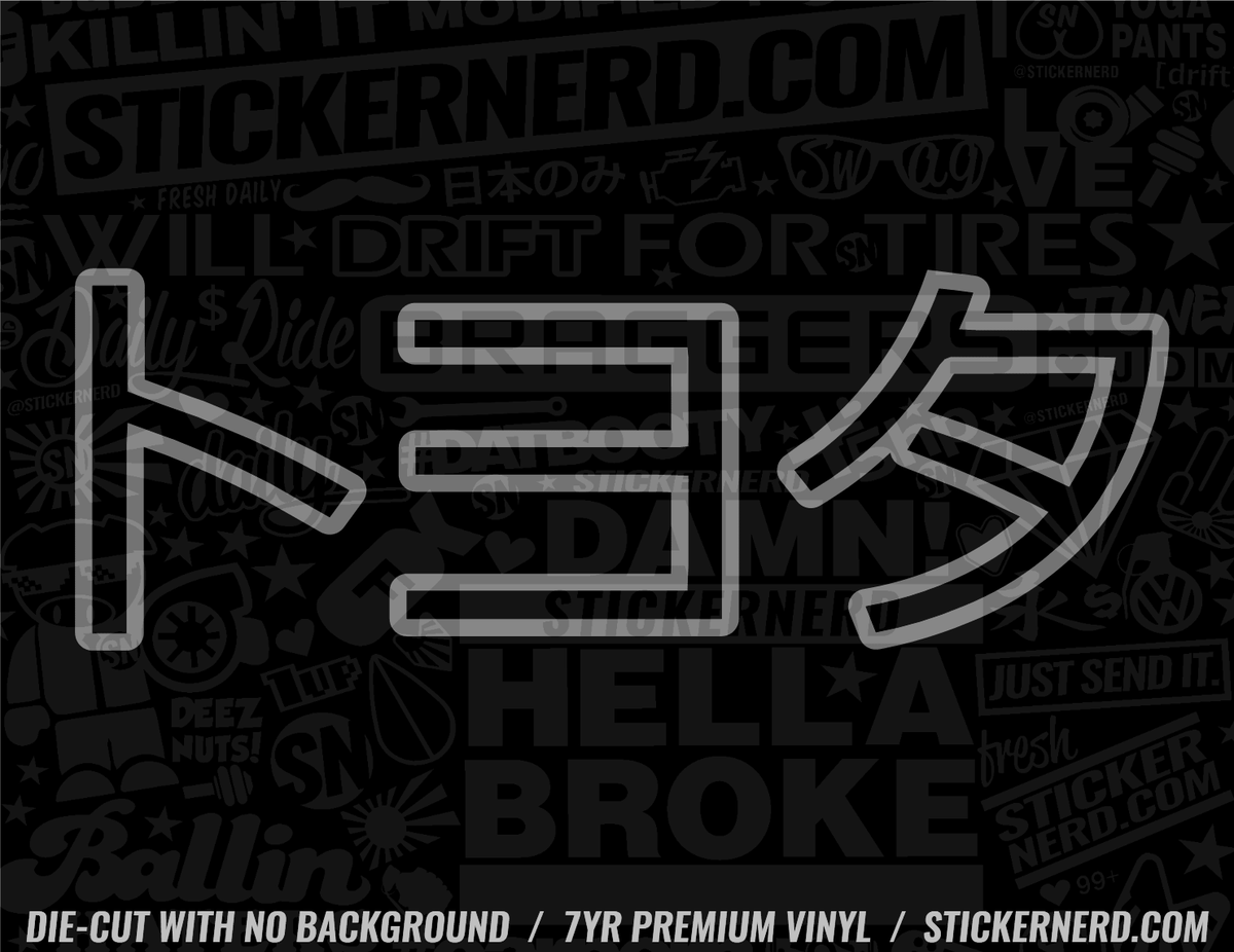 Toyota Japanese Sticker