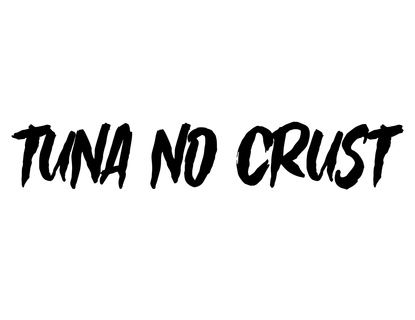 Tuna No Crust Sticker - Vinyl Window Decal - STICKERNERD.COM