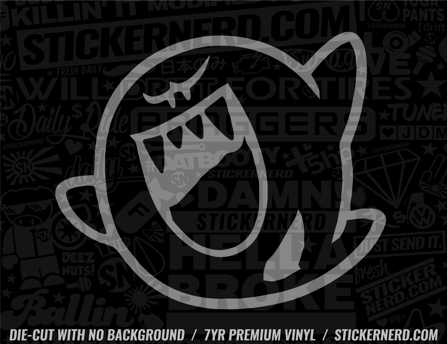Video Game Ghost Sticker - Decal - STICKERNERD.COM