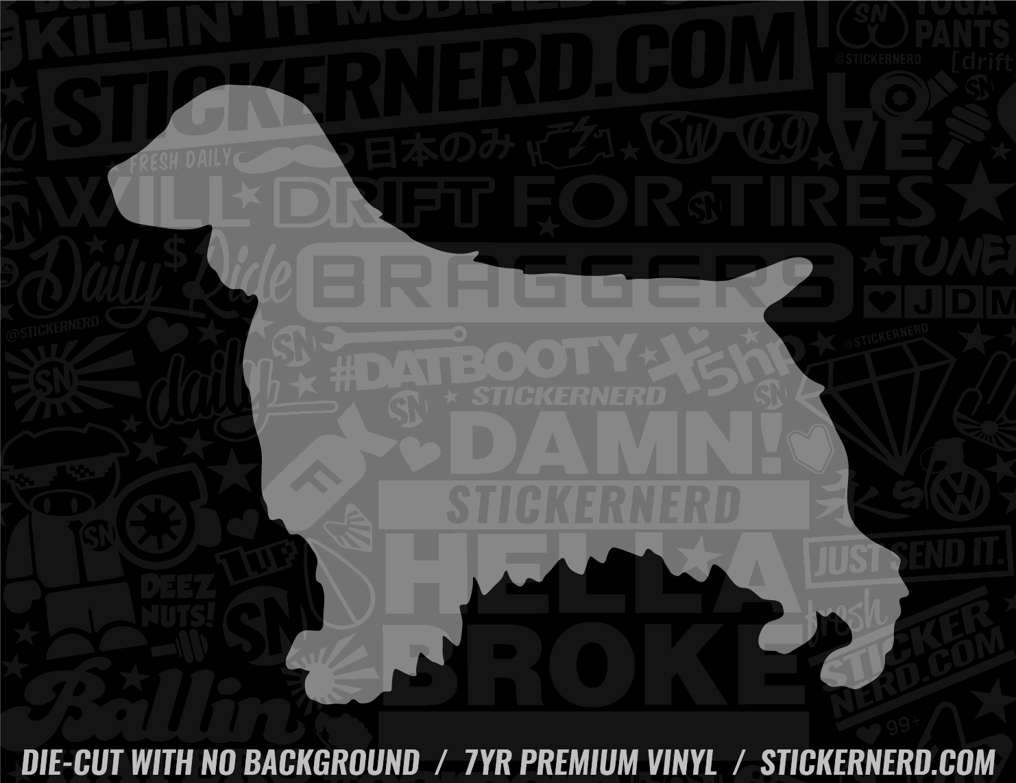 Welsh Springer Spaniel Dog Sticker - Window Decal - STICKERNERD.COM
