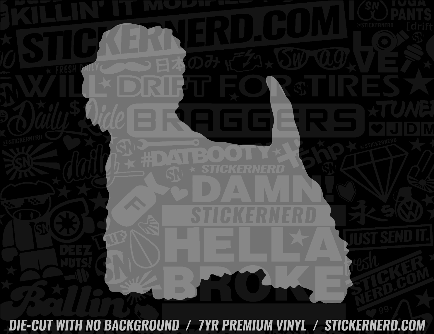 West Highland White Terrier Dog Sticker - Window Decal - STICKERNERD.COM