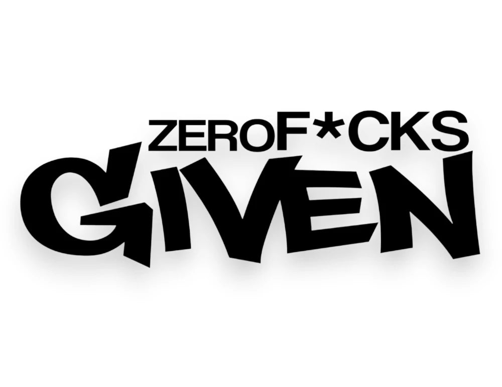 Zero F Given Sticker - Window Decal - STICKERNERD.COM