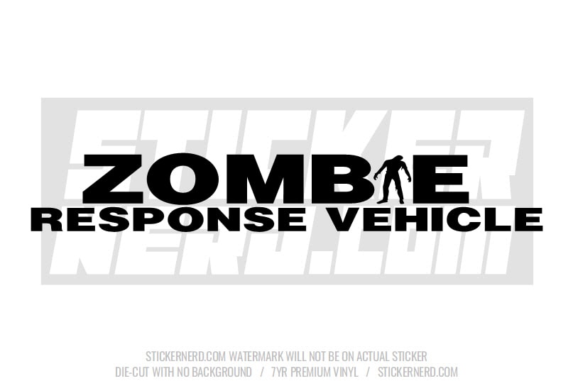 Zombie Response Vehicle Windshield Sticker
