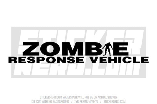 Zombie Response Vehicle Windshield Sticker