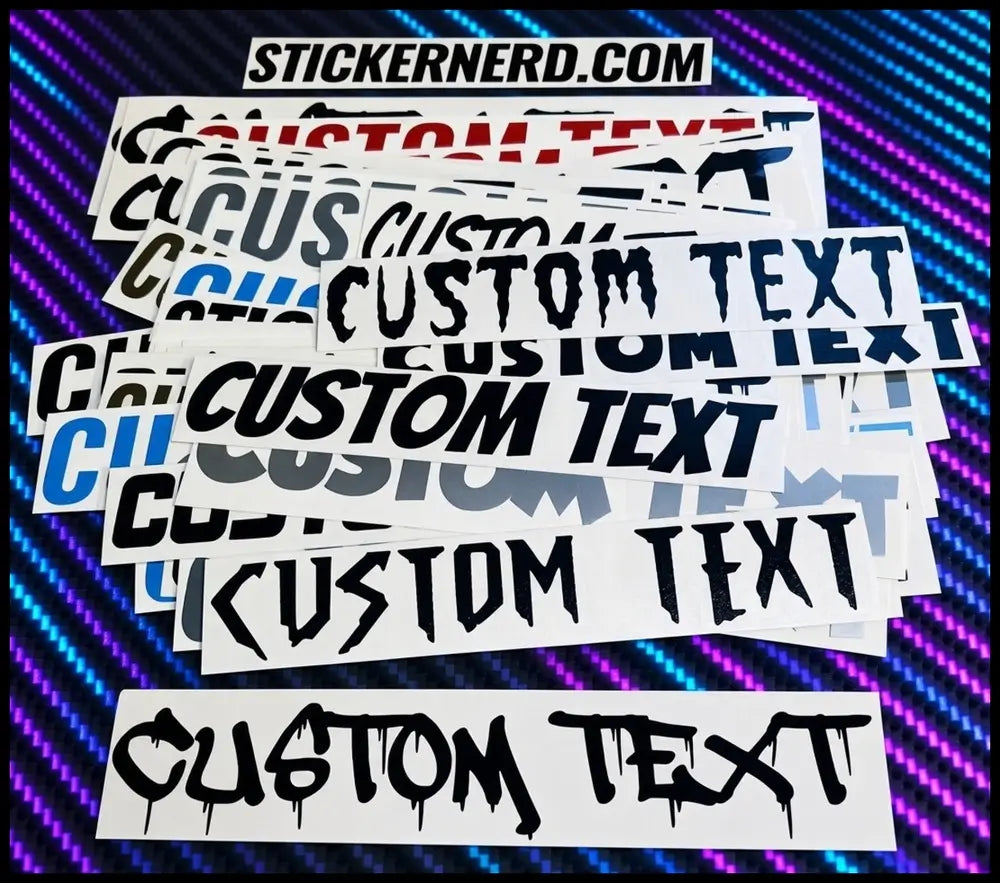 Adhesive Car Stickers - Custom Decals