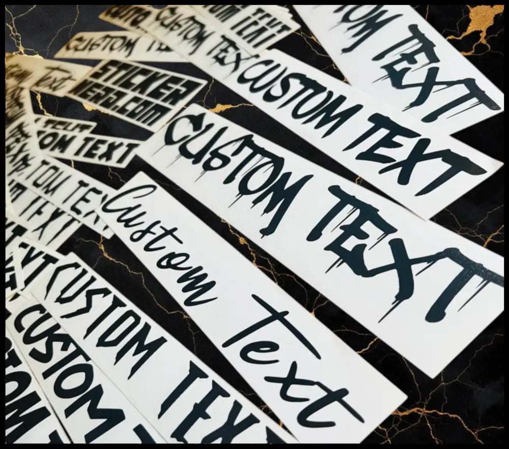 Adhesive Transfer Decals - Custom Stickers